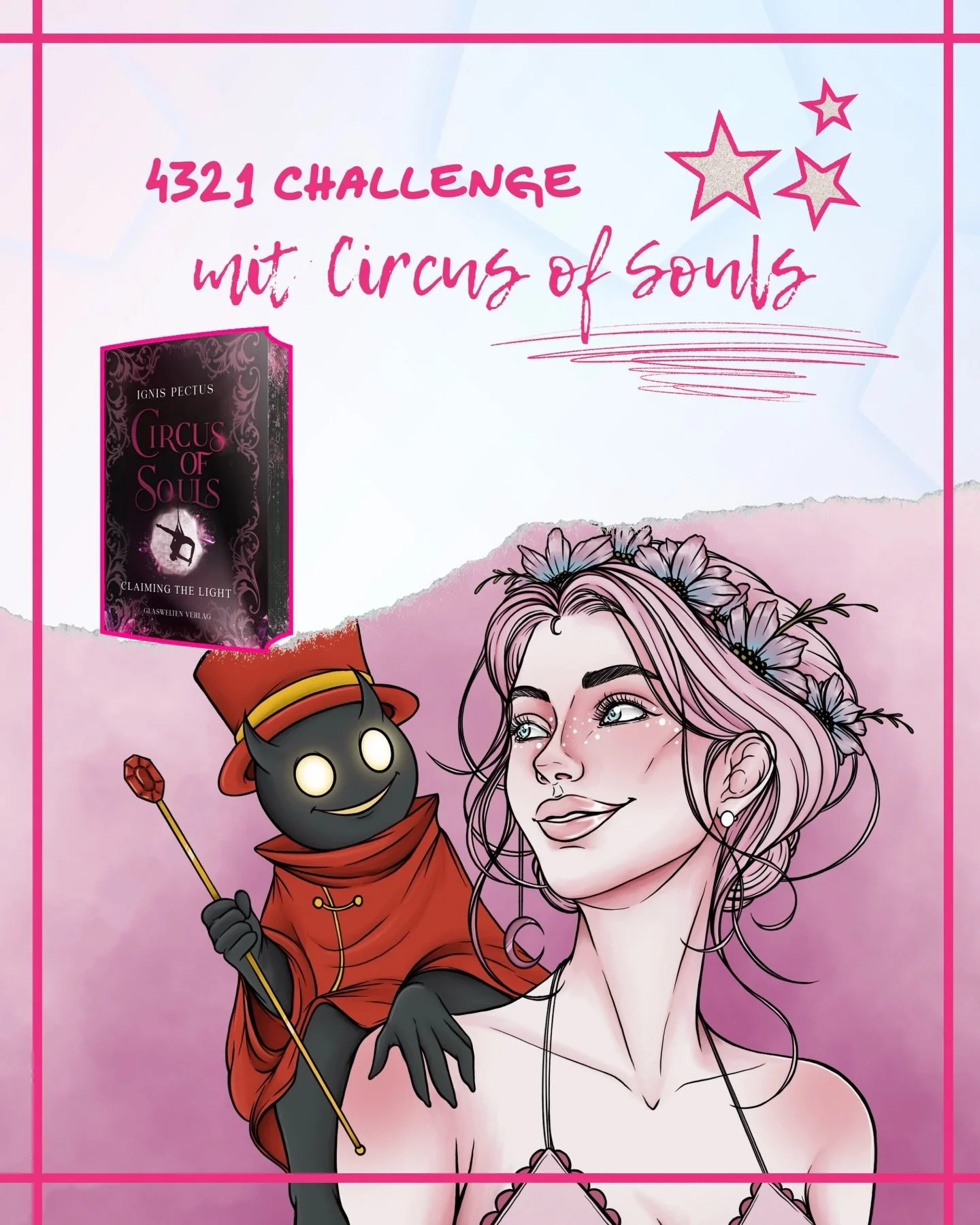 Ich habe diese Challenge bei @nanamoire mit ihrer tollen Story gesehen und dachte es w&auml;re cool, sie auch f&uuml;r Circus of souls 🎪💎 zu machen ☺️ 

Was sagt ihr? Nehmen euch die vibes zu dem Buch mit? 👀 wie nehmt ihr mein Buch bisher wahr und
