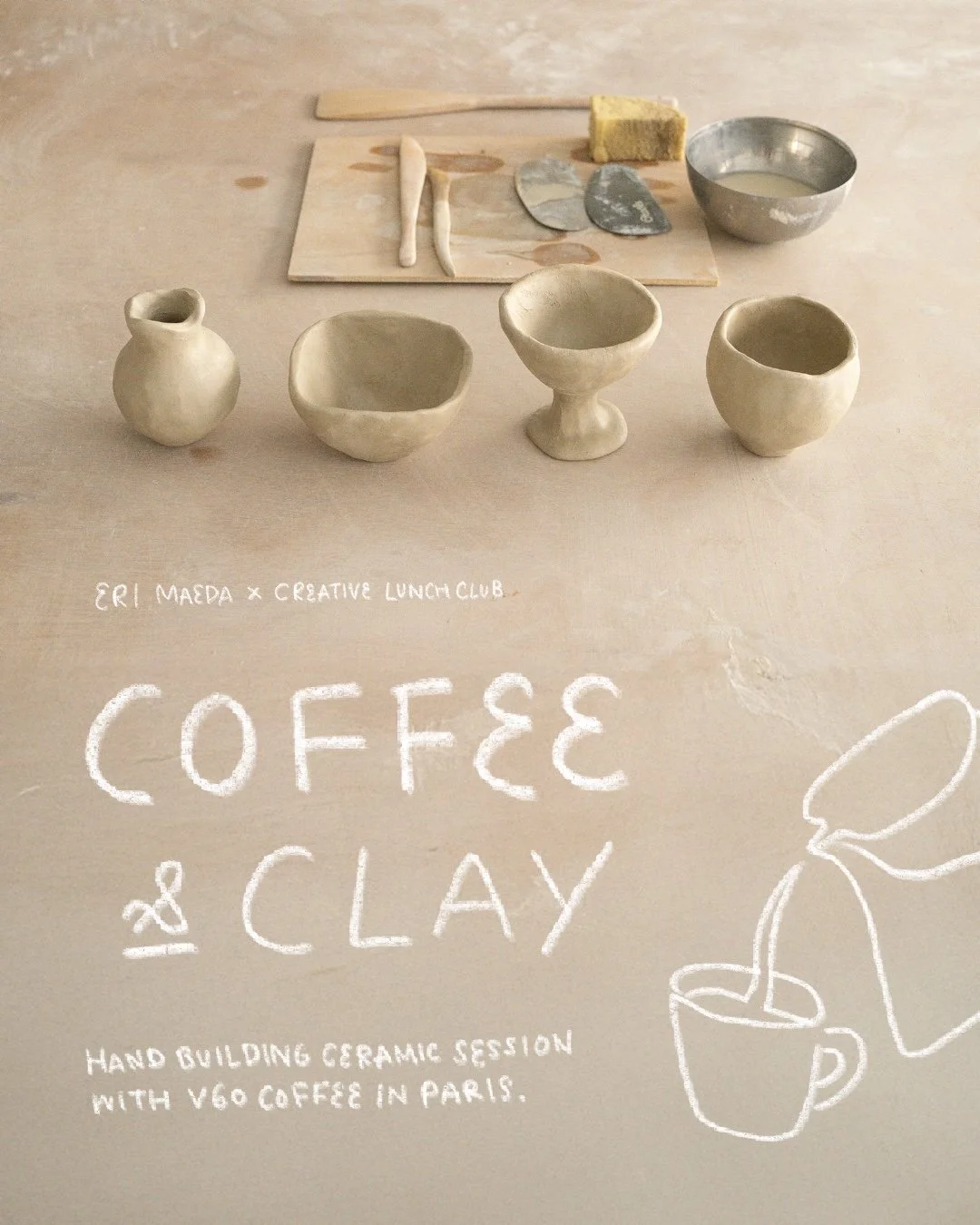 Coffee & Clay - Hand building ceramic session with Coffee : In collaboration with Creative Lunch Club