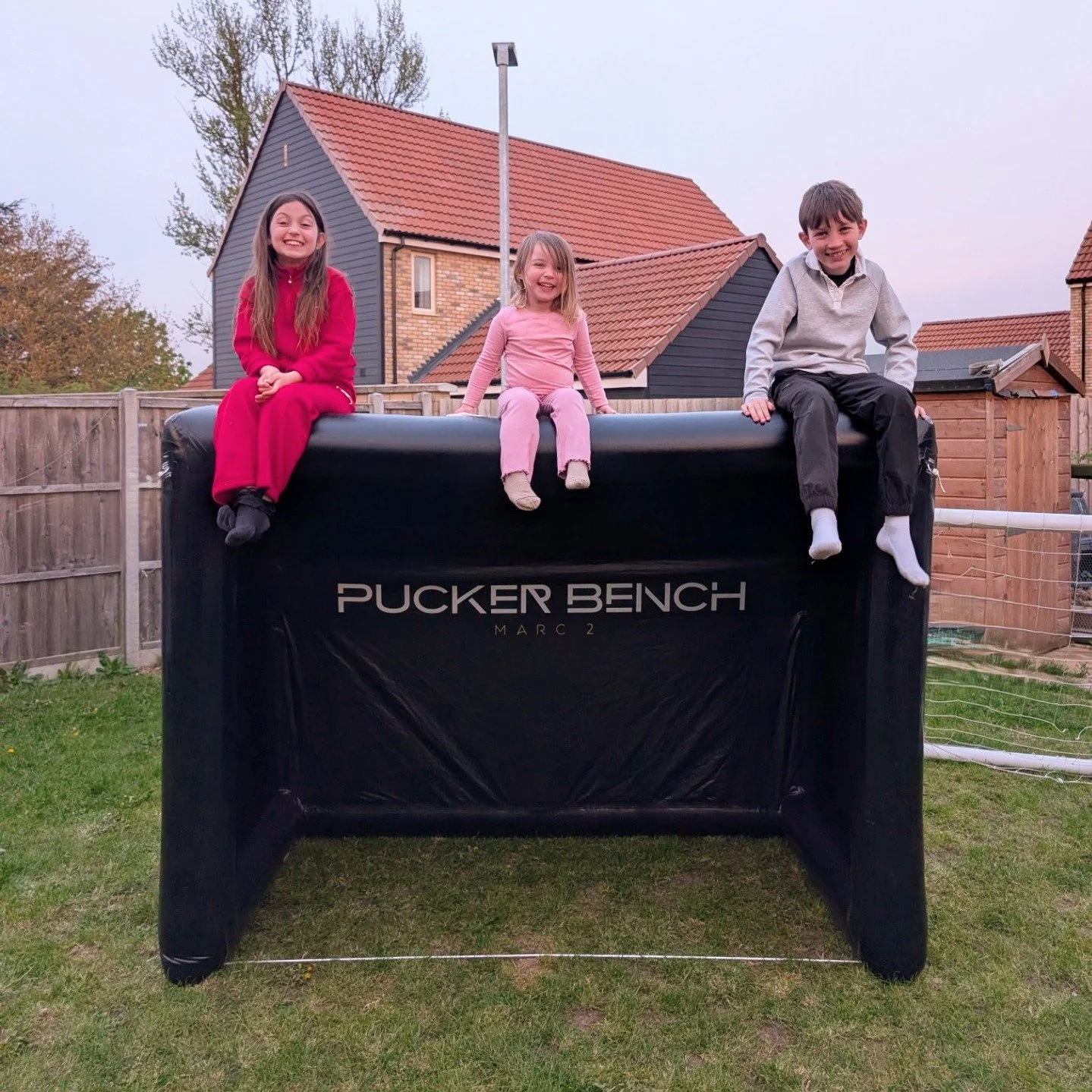 Talk about a strength test 👏

Disclaimer! Pucker Bench inflatables are not designed to be climbed on, sat on or to carry heavy weights 😅

We've had so many questions regarding how tough our materials are! 
We use a .6mm PVC, which is military grade