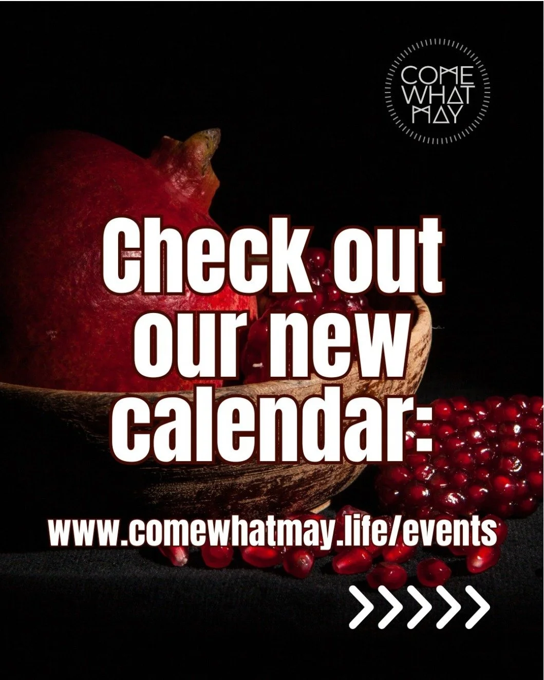 WE HAVE A NEW CALENDAR ON OUR WEBSITE 📆
We have so much going on here at Come What May with immersions, regular circles, and online circle holder trainings all going on + so much more to come...look out for our online summit and month-long free con