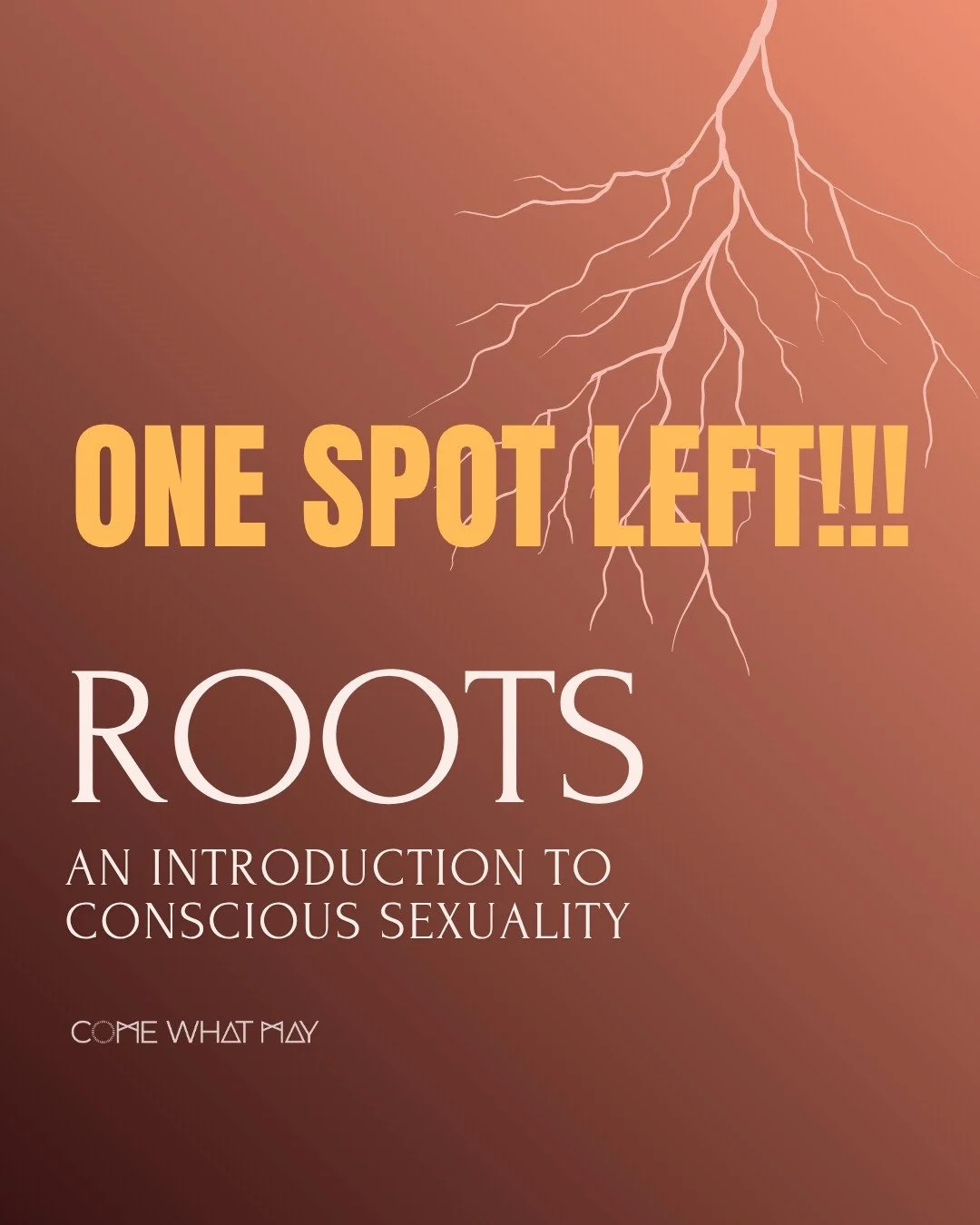 Do you feel the call??
We start tomorrow!