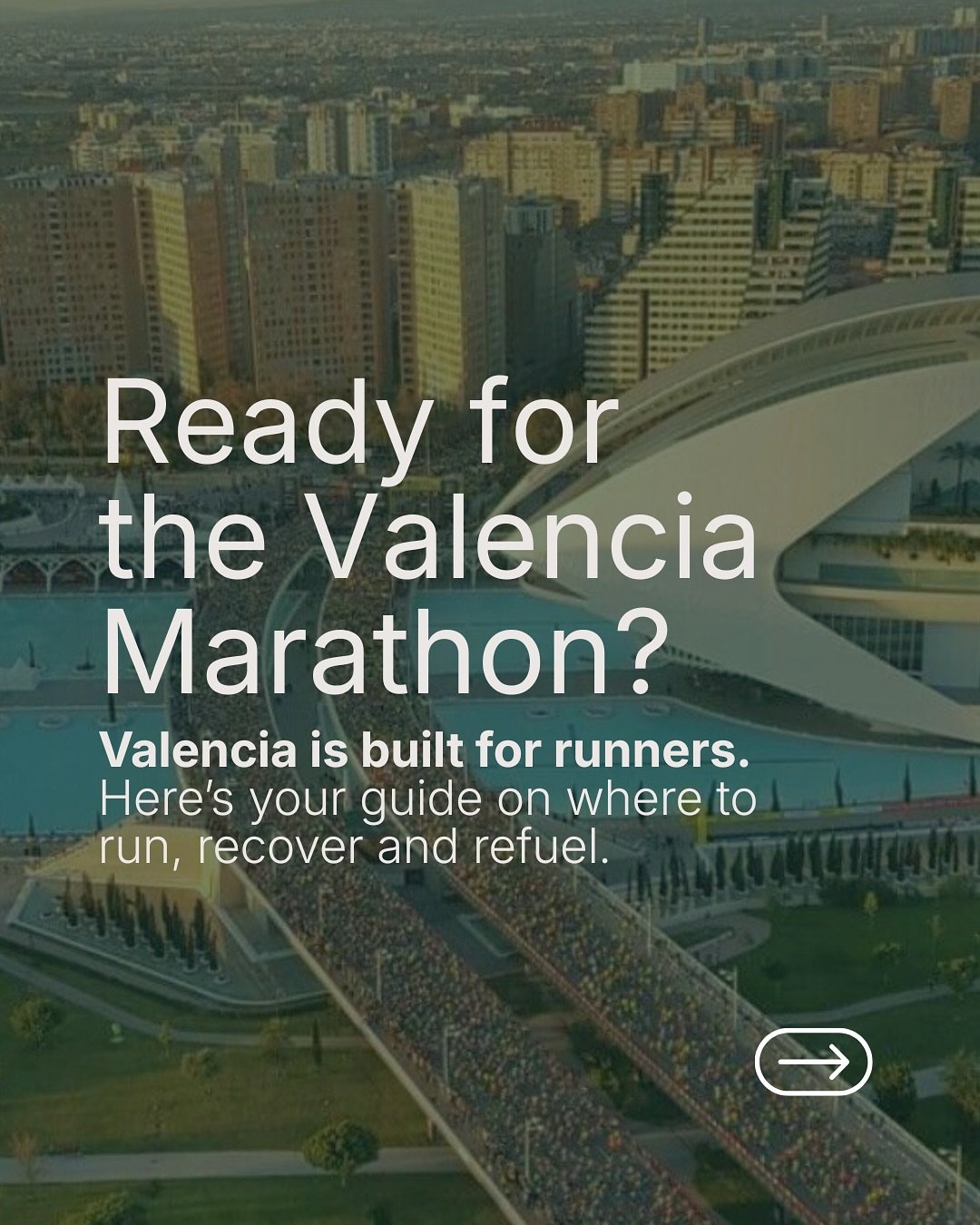 &iquest;Listo para el @maratonvalencia ?

Corre por el cauce del Turia, activa en el paseo mar&iacute;timo y deja las tiradas largas para la Albufera. Despu&eacute;s, disfruta de los mejores caf&eacute;s de la ciudad y ven a relajarte a COOL MOVE, tu
