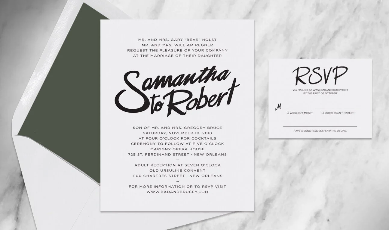 Invitation and RSVP Card