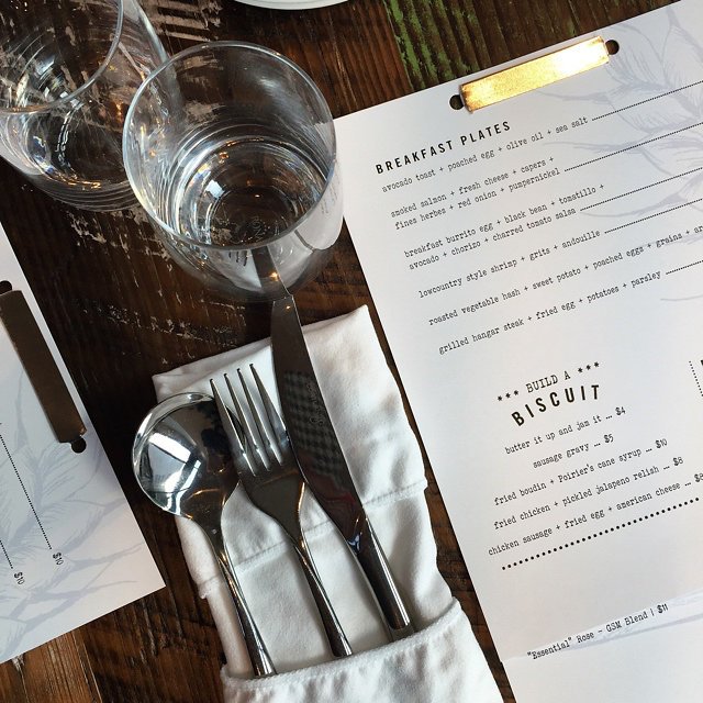 Willa Jean Menu Design