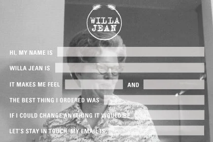 Willa Jean Comment Card