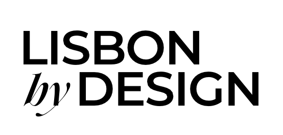 Logo for Lisbon by Design with bold black text and a stylized 'h' in italics.