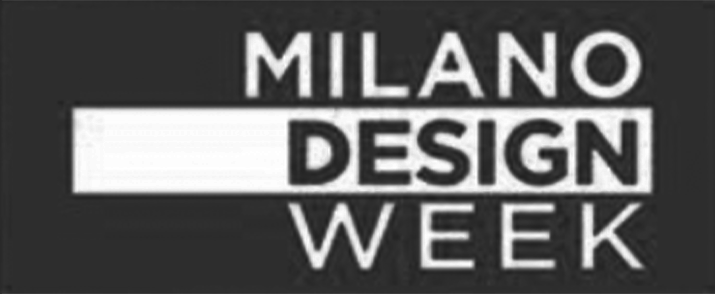 Black background with white text that reads 'Milano Design Week'