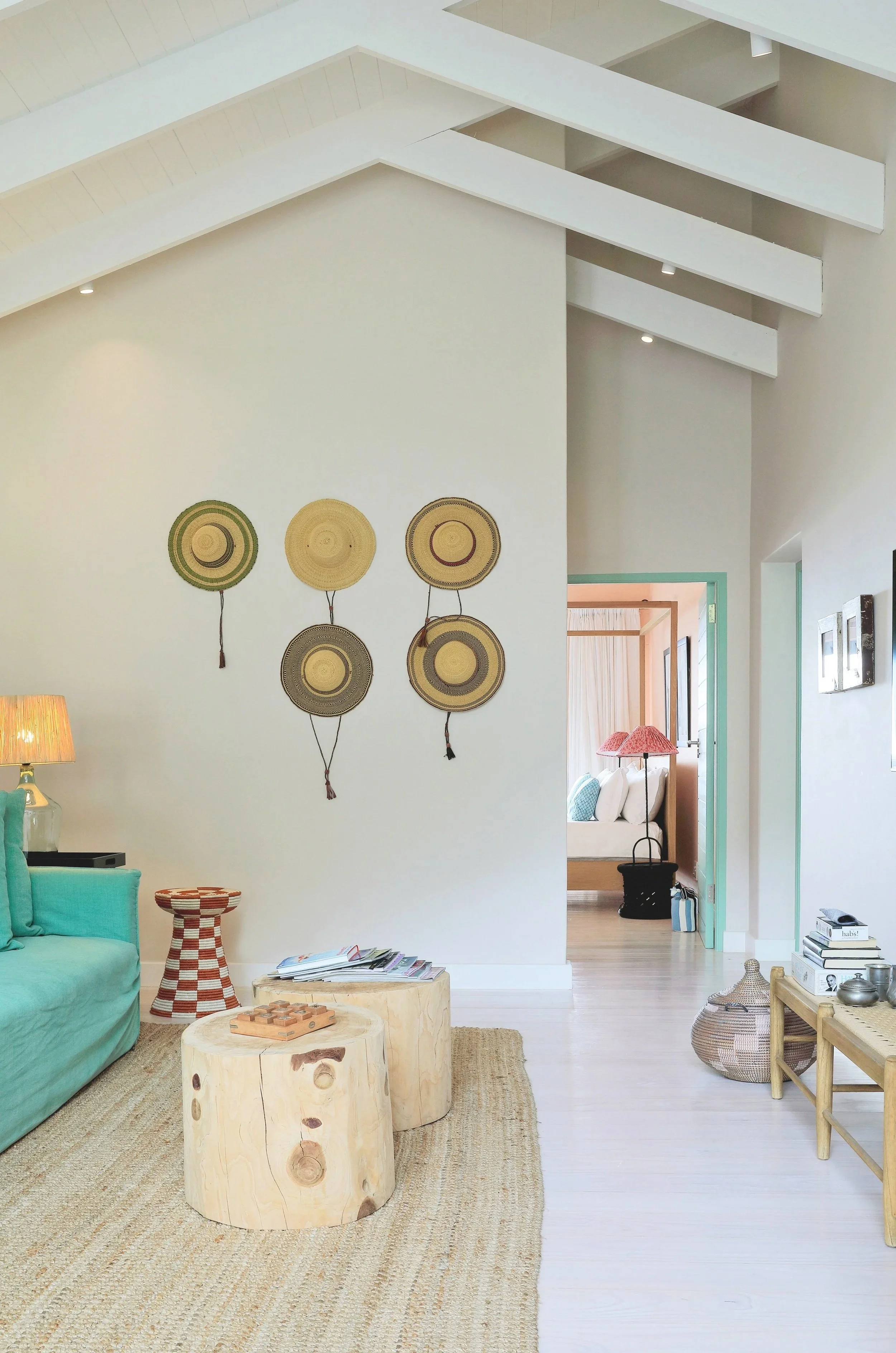 Helles offenes Wohnzimmer, Beach House Llandudno Kapstadt, Anja Lehne fine interiors