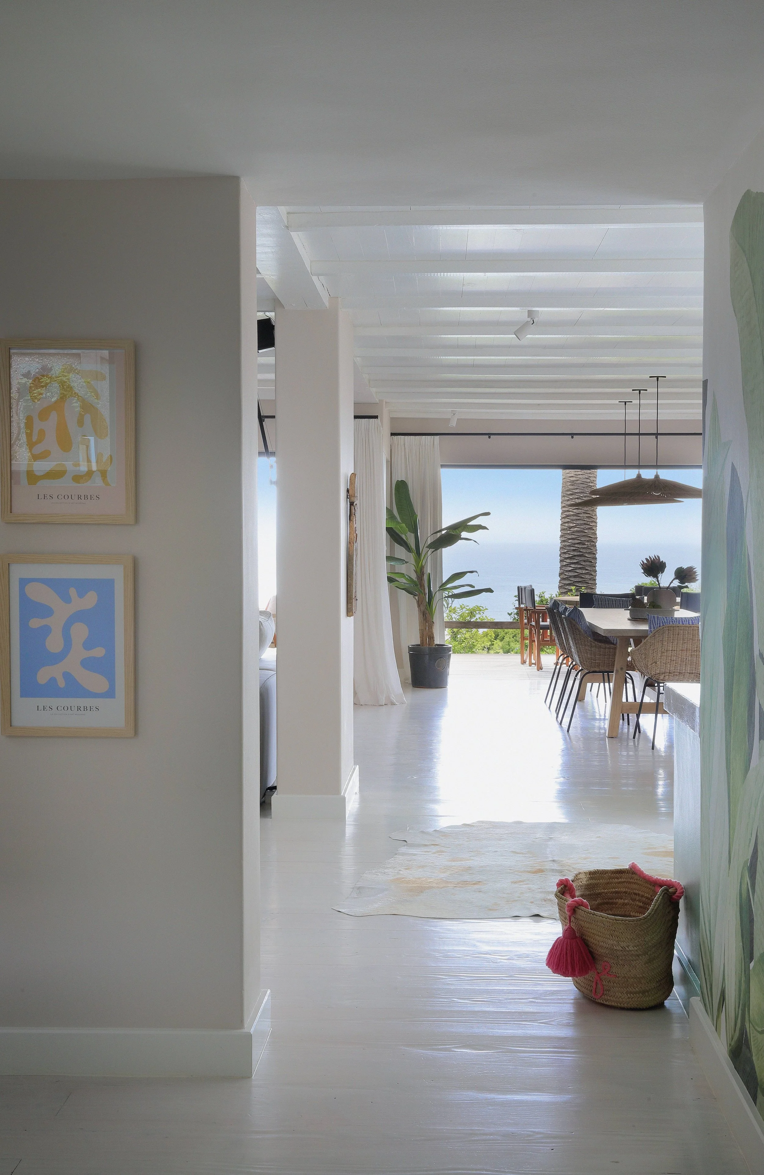 Helles offenes Wohnzimmer, Beach House Llandudno Kapstadt, Anja Lehne fine interiors