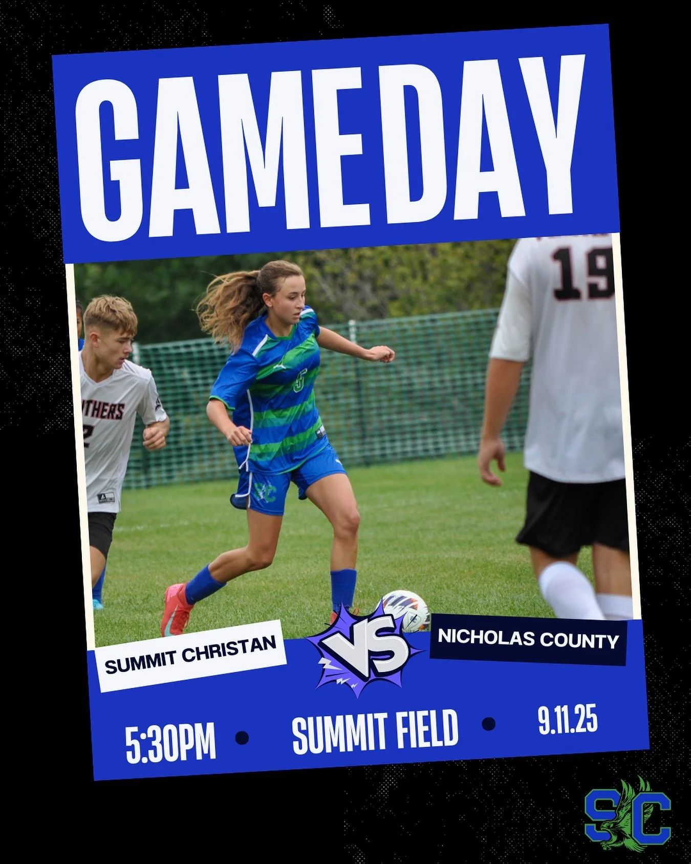 Our high school soccer team defends home field tonight against Nicholas County! Concessions will be available!
Let’s go Falcons! πβ½οΈπ
•••
π Nicholas Co.
β° 5:30pm
π SCA