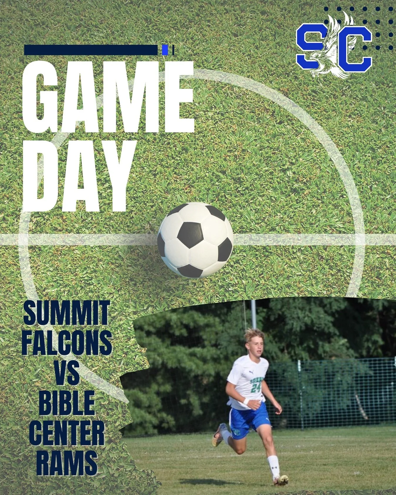 Let’s go Falcons! πβ½οΈπ
•••
π Bible Center
β° 6:00pm - Middle school soccer
π Shawnee Sports Complex, Dunbar
Design credit: Journalism student Sadie Neal
πΈ credit: Jessica Patton