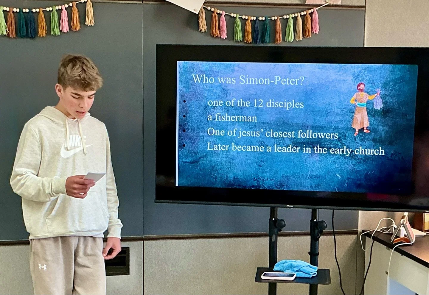 Mrs. Deel&rsquo;s 7th grade Bible class stepped into history with their project, &ldquo;A Walk in Their Sandals.&rdquo; 
Each student chose a Biblical figure and brought their story to life in a creative way. 
Great job 7th grade! 👏