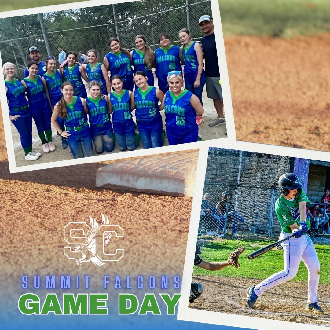 It&rsquo;s game day for middle baseball and middle softball. What a great chance to catch our teams in the area! 

Let&rsquo;s go Falcons! 💚🏀💙
&bull;&bull;&bull;
Middle school boys baseball
🆚 Mtn. View 
⏰ 5:00pm
📍 SCA
&bull;&bull;&bull;
Middle s