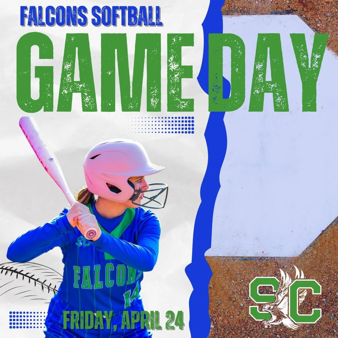 It&rsquo;s game day at home for our softball girls! 
Let&rsquo;s go Falcons! 💚🥎💙
&bull;&bull;&bull;
Middle school girls softball 
🆚 Sandy River
⏰ 5:00pm
📍 SCA Field