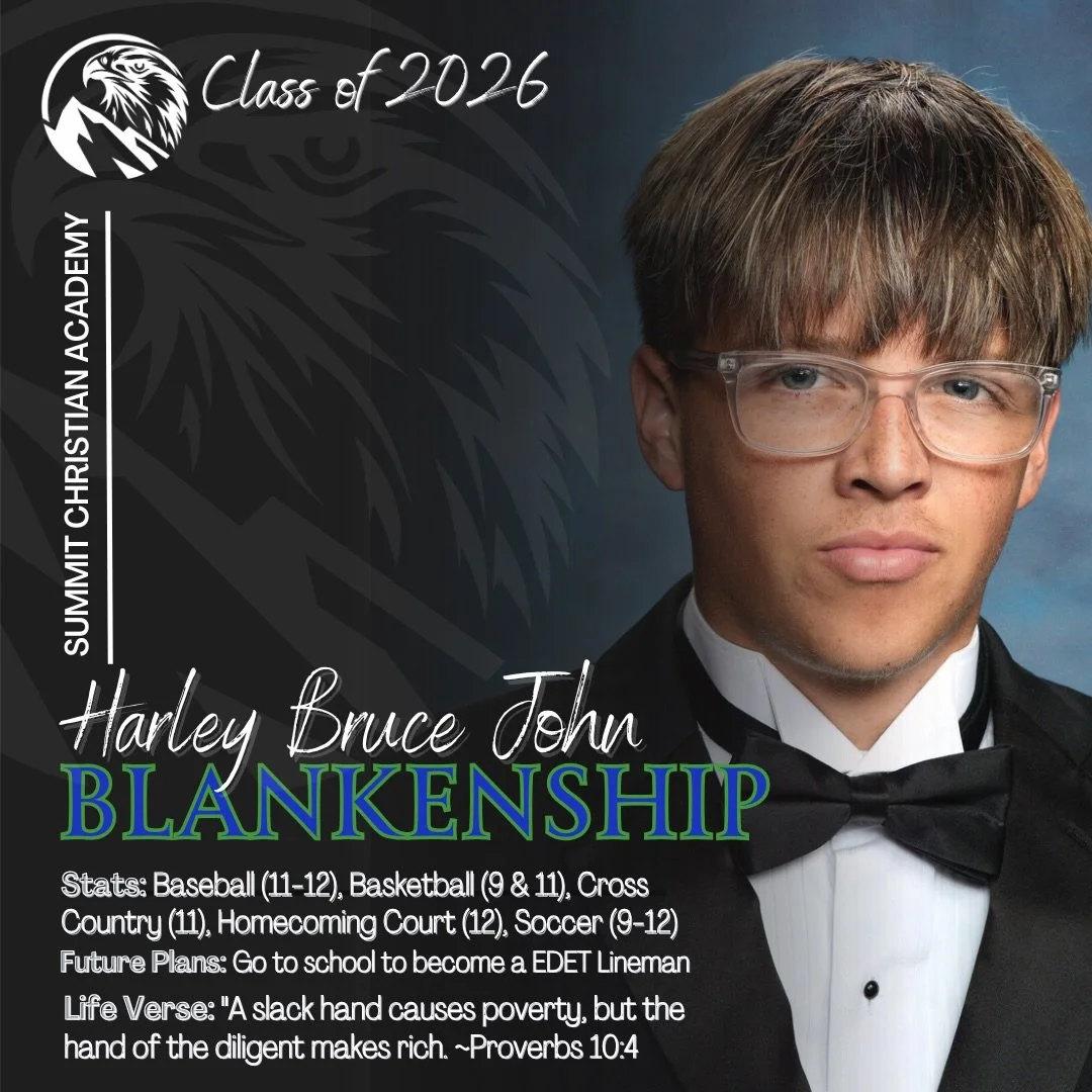 ✨Countdown to Graduation! 

🎓 Senior Spotlight ~ Harley Bruce John Blankenship 

We&rsquo;re proud to shine the spotlight on a member of the Class of 2026! We love our seniors. Congratulations! 💚 👨&zwj;🎓 💙

#SeniorSpotlight #ClassOf2026 #Graduat
