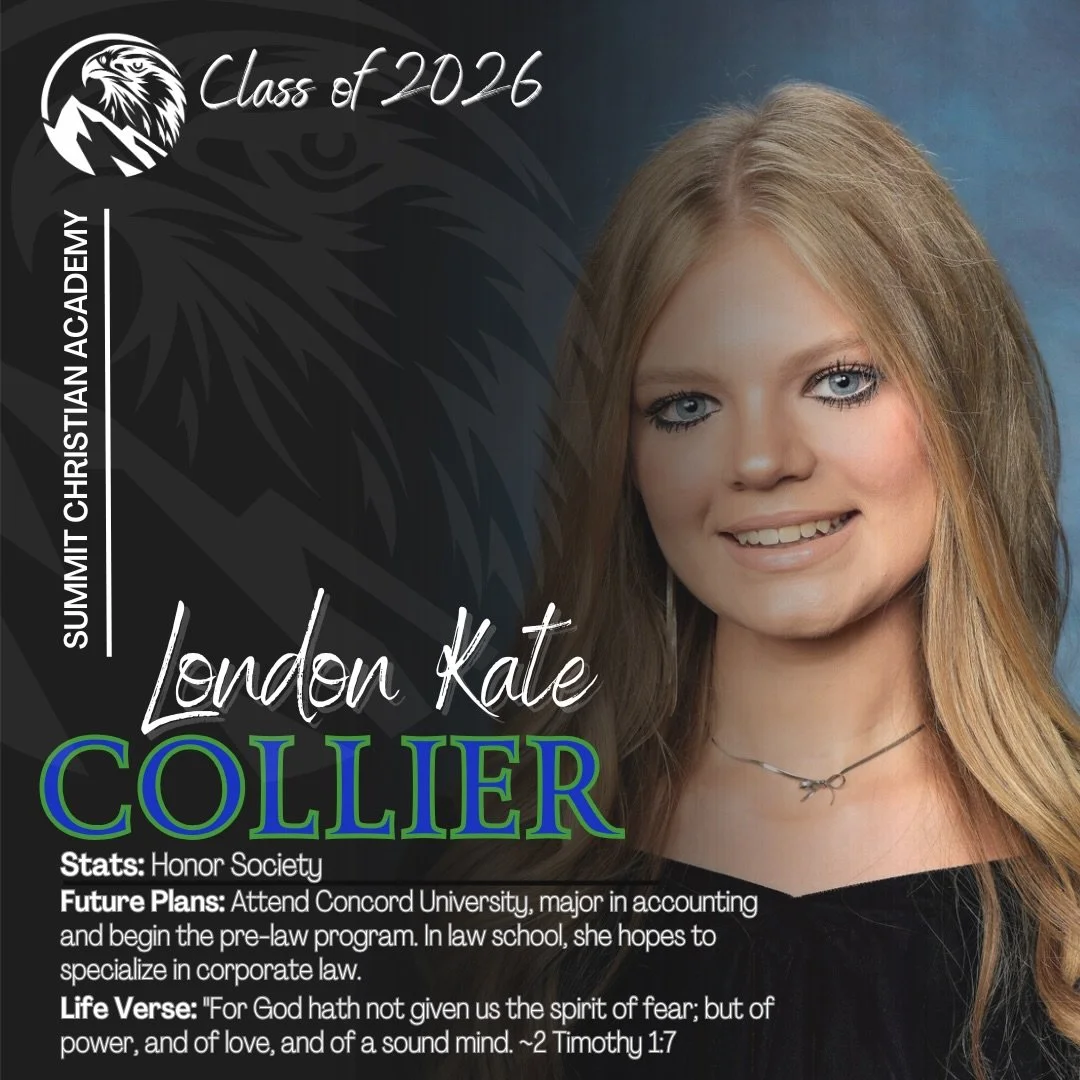 ✨Countdown to Graduation! 

🎓 Senior Spotlight ~ London Kate Collier 

We&rsquo;re proud to shine the spotlight on a member of the Class of 2026! We love our seniors. Congratulations! 💚 👨&zwj;🎓 💙

#SeniorSpotlight #ClassOf2026 #Graduation