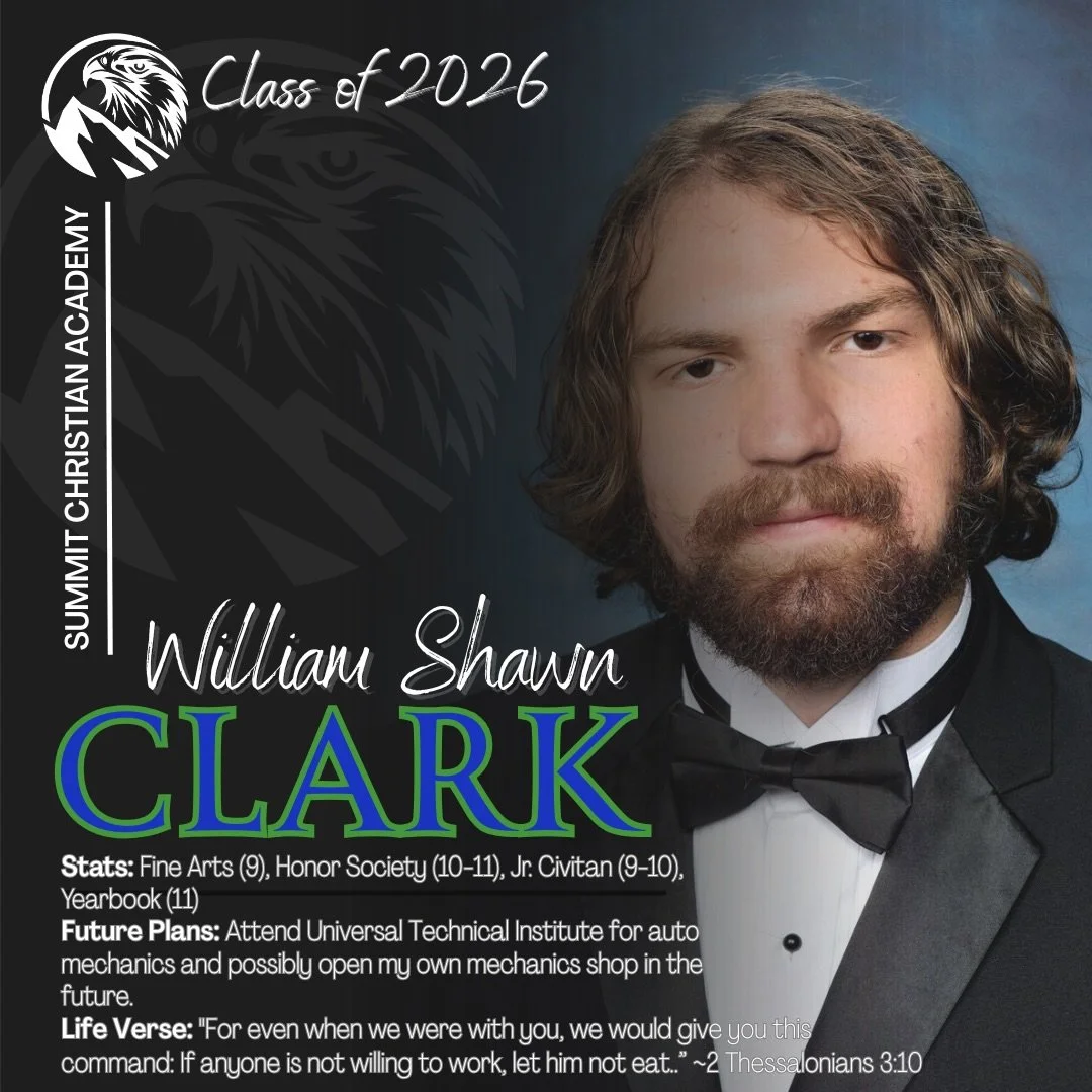 ✨Countdown to Graduation! 

🎓 Senior Spotlight ~ William Shawn Clark

We&rsquo;re proud to shine the spotlight on a member of the Class of 2026! We love our seniors. Congratulations! 💚 👨&zwj;🎓 💙

#SeniorSpotlight #ClassOf2026 #Graduation