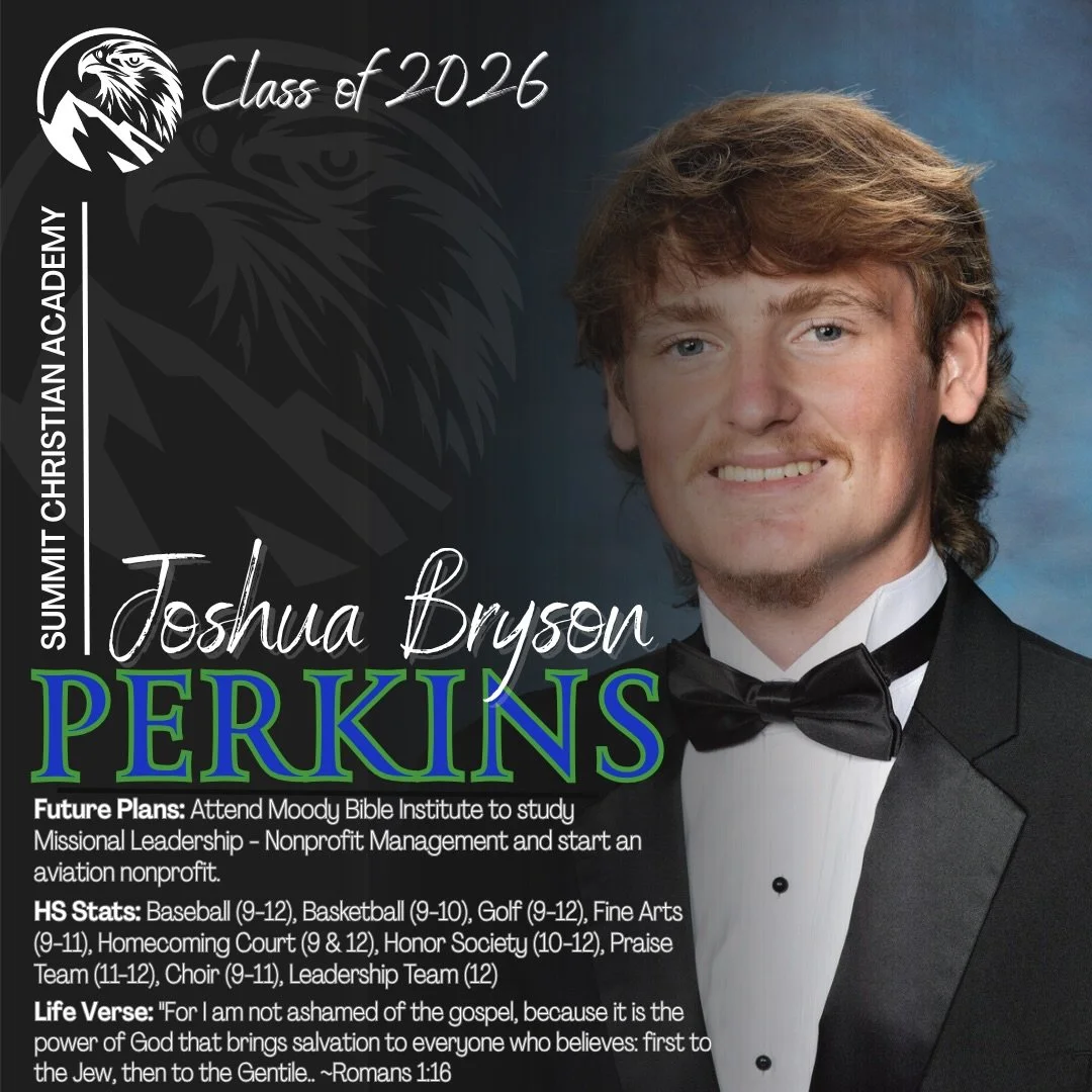 ✨Countdown to Graduation! 

🎓 Senior Spotlight ~ Joshua Bryson Perkins

We&rsquo;re proud to shine the spotlight on a member of the Class of 2026! We love our seniors. Congratulations! 💚👨🏻&zwj;🎓💙

#SeniorSpotlight #ClassOf2026 #Graduation