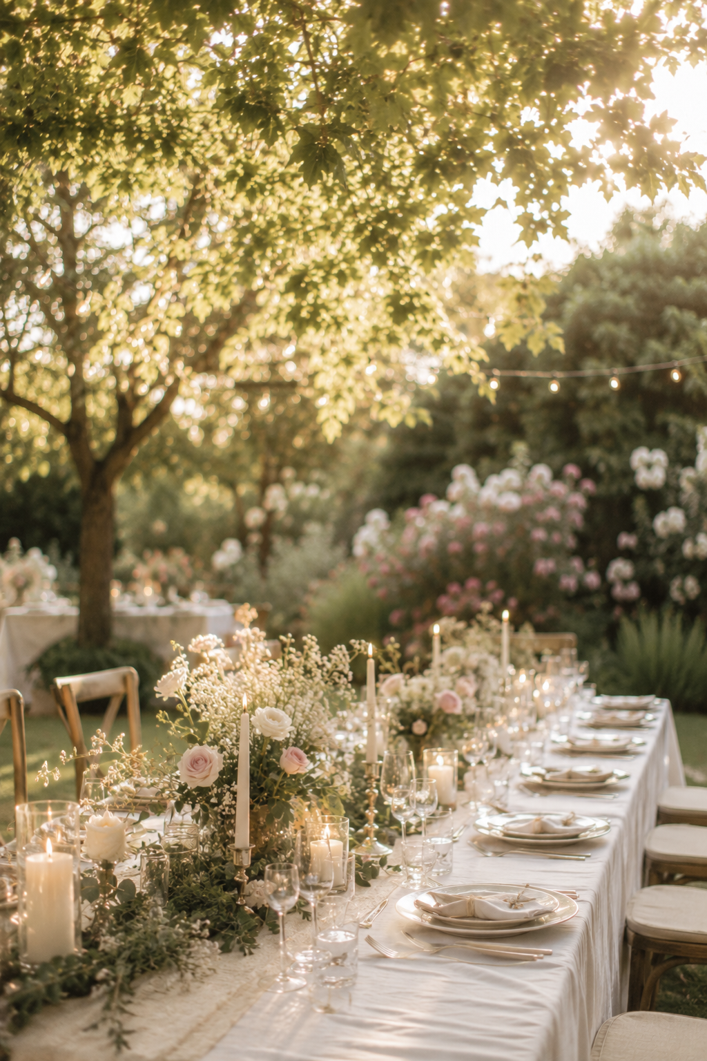 Bruiloft decoratie voor buiten: 12 ideeën voor een romantische sfeer