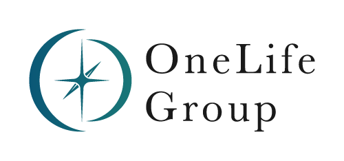 Logo of OneLife Group. Counseling, Coaching, Spiritual Direction.