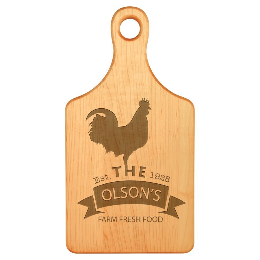 GFT163--13.5 x 7 Paddle shaped maple cutting board.jpg
