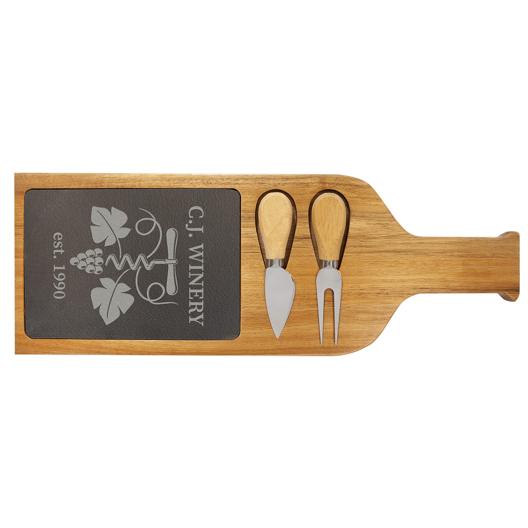 SLT081- Bottle shape wood-slate with image.png