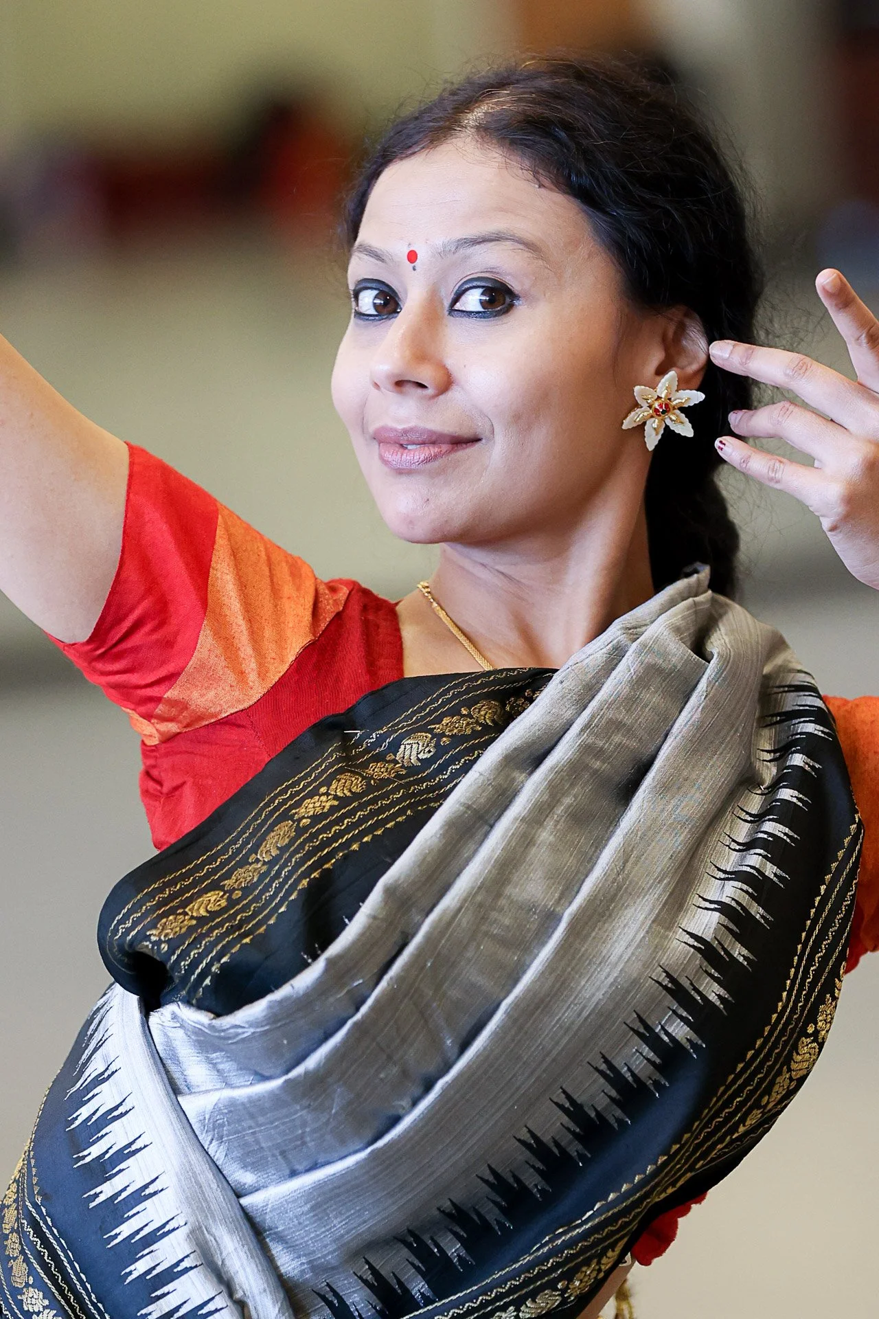 Kaustavi Sarkar in the classroom