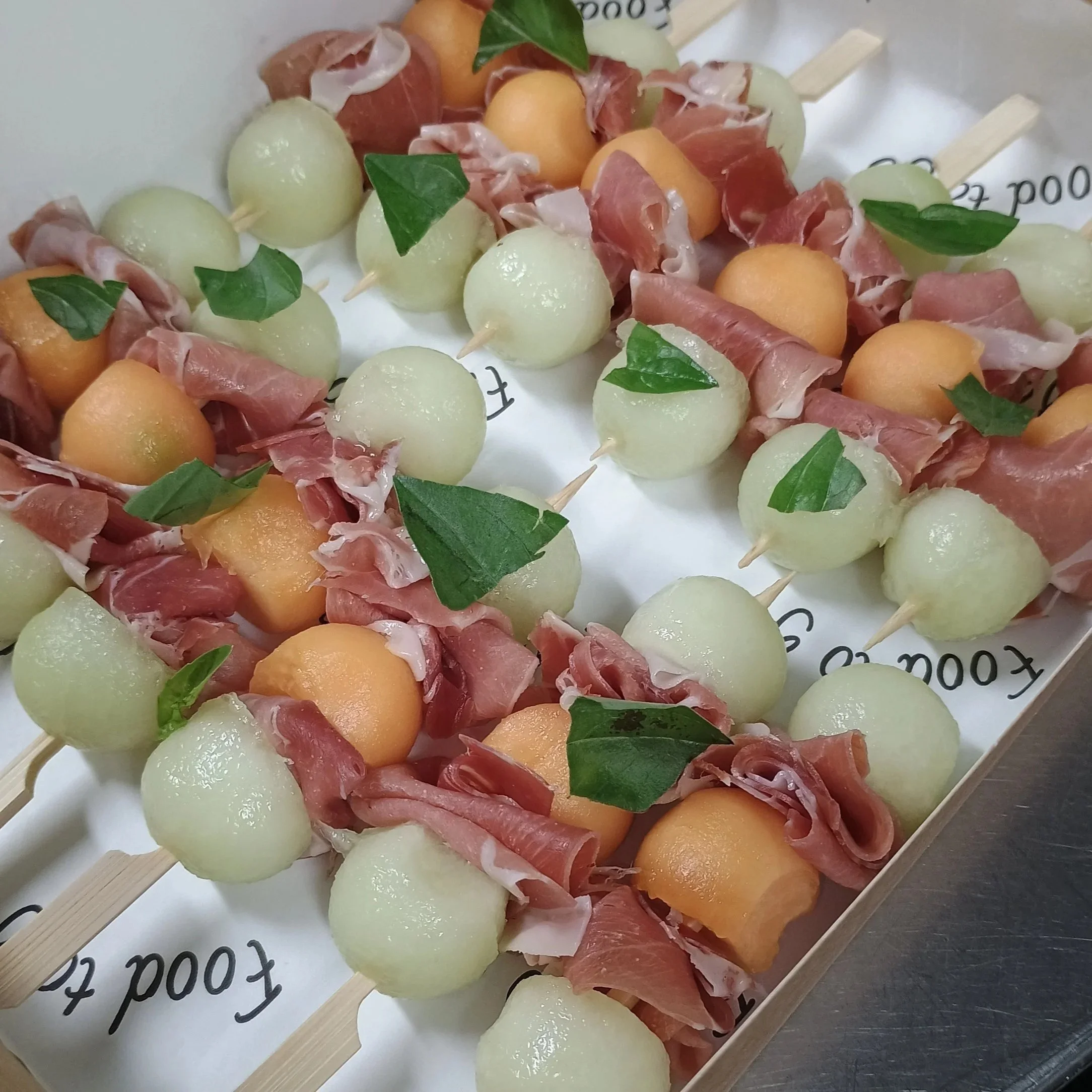 Prosciutto Melon Skewers