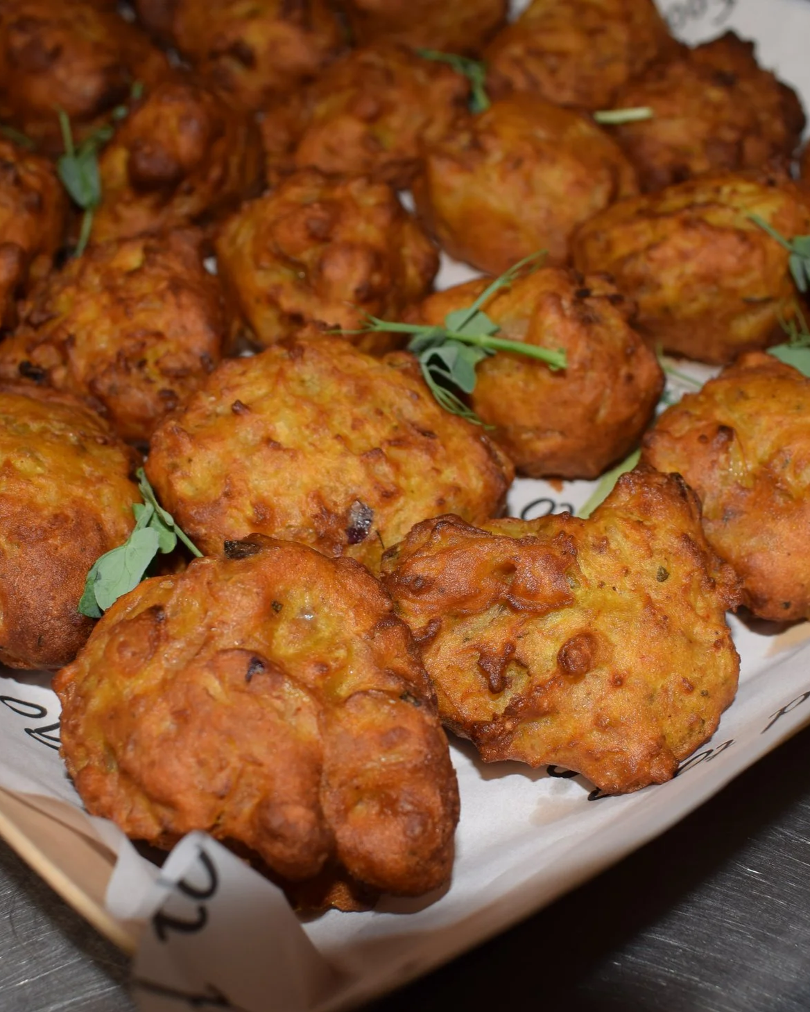 Onion Bhajis and Pakoras