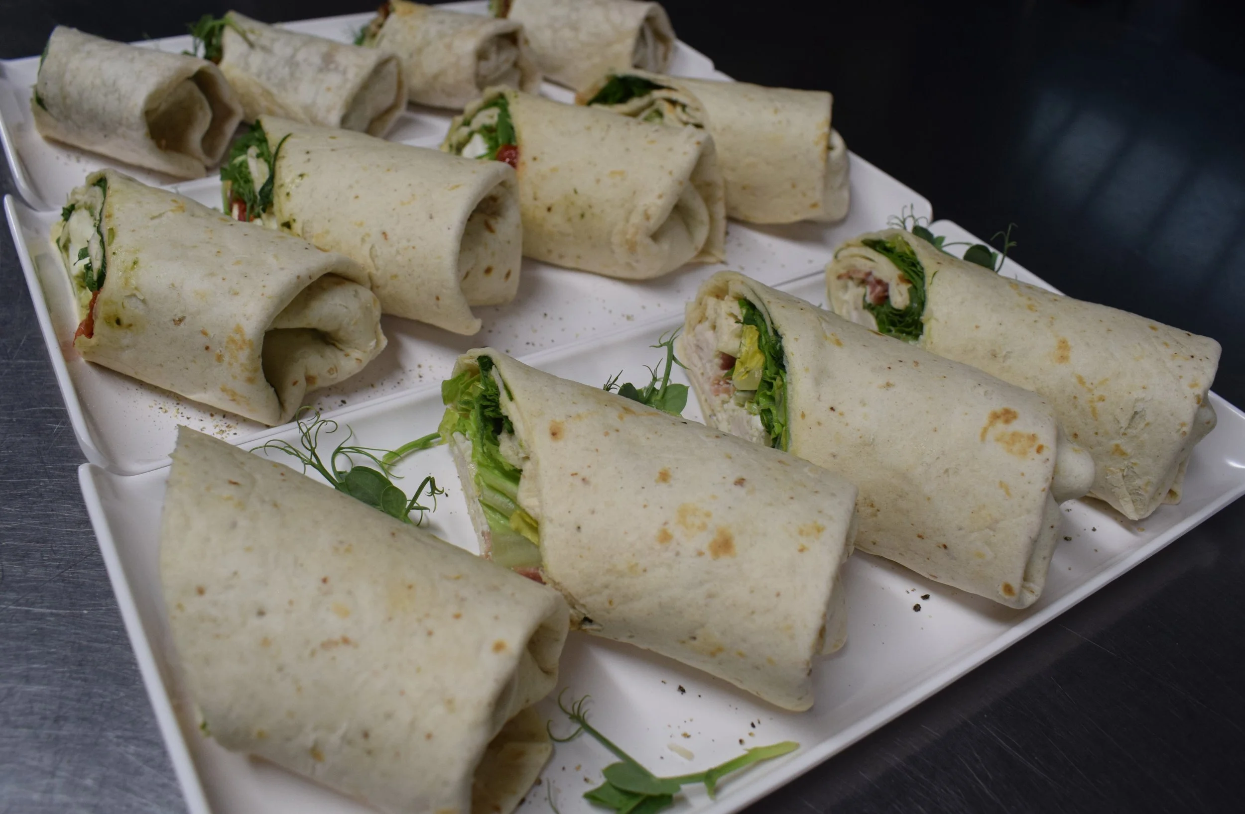 Platter of wraps