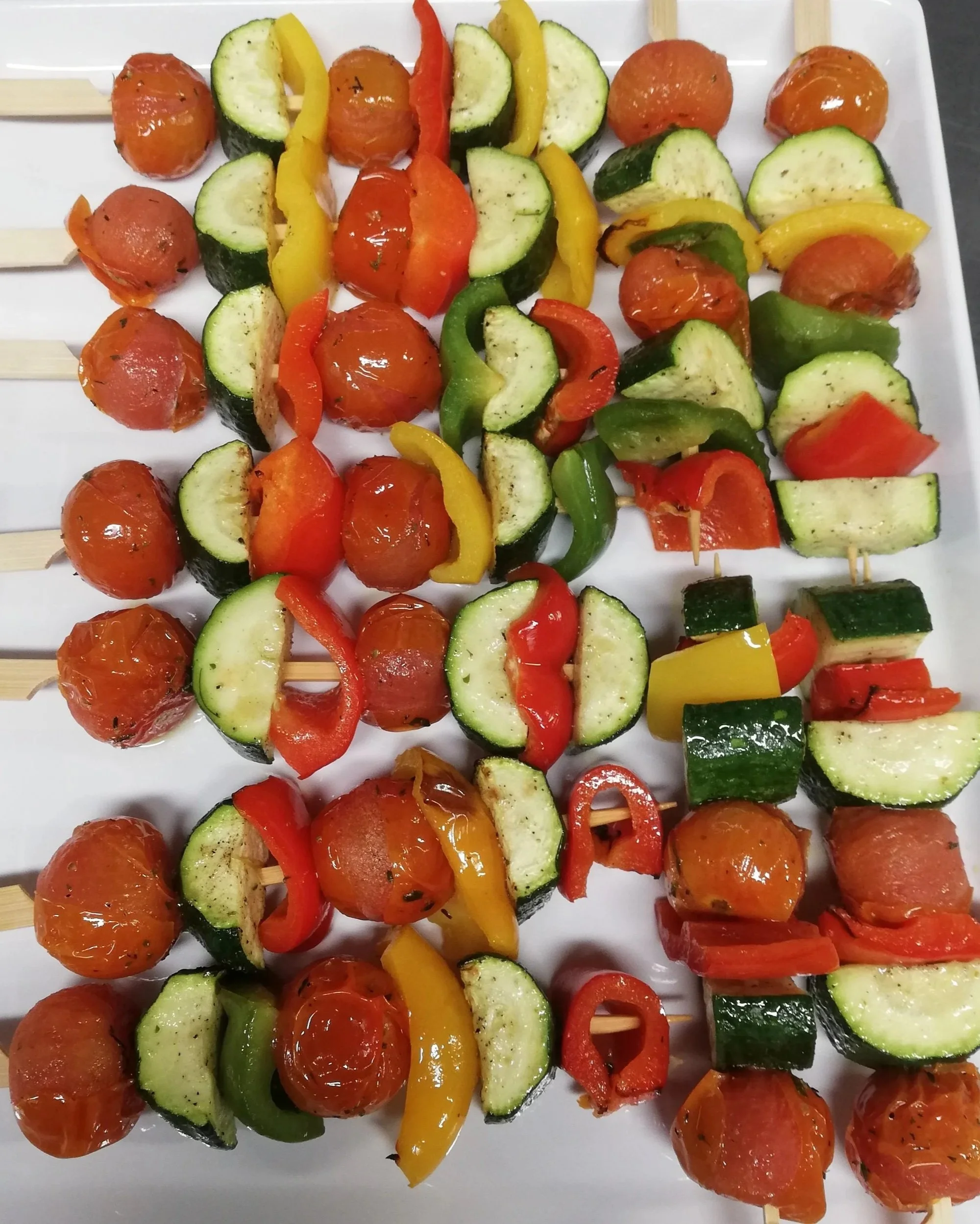 Vegetable skewers