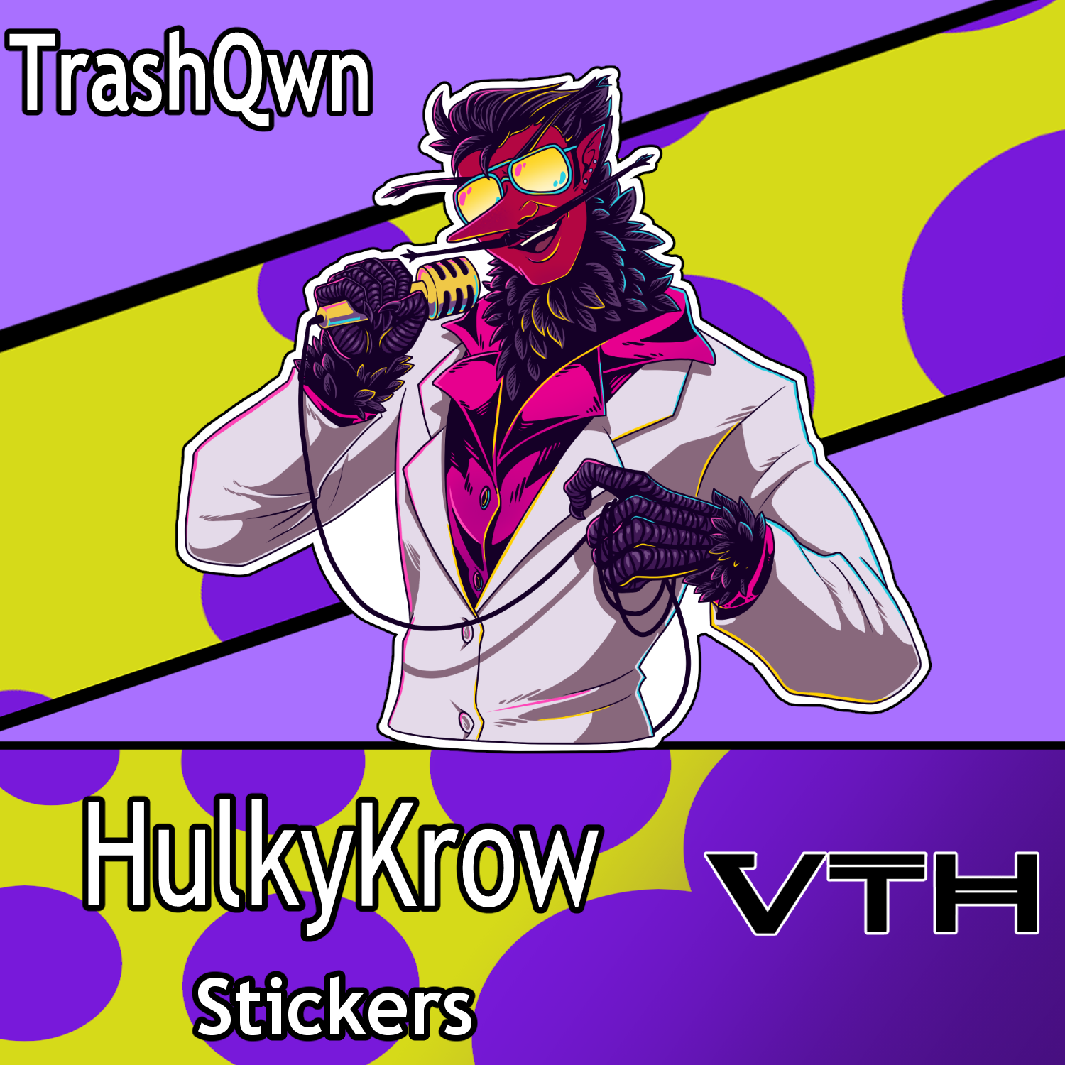 hulkykrow show time Sticker trashqwn.png