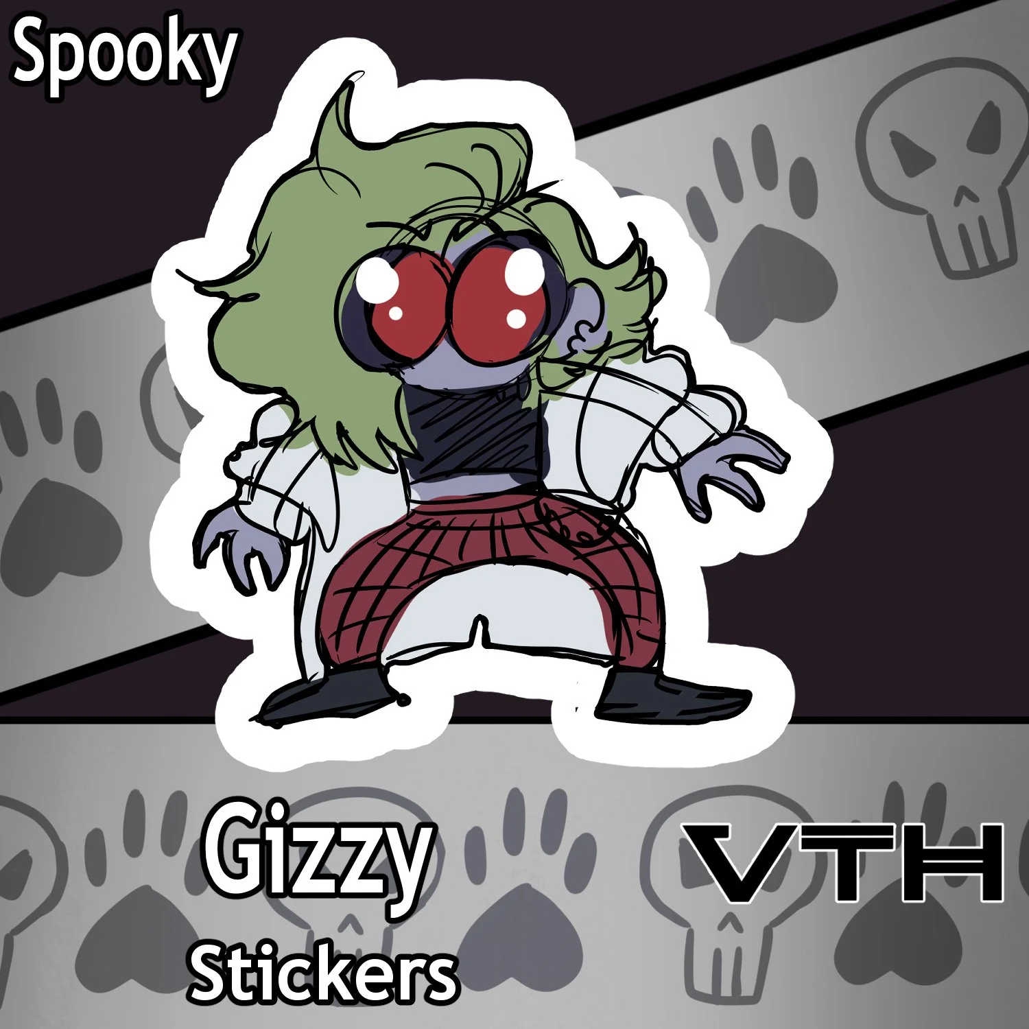 Gizzy Stand Stickers - Spooky