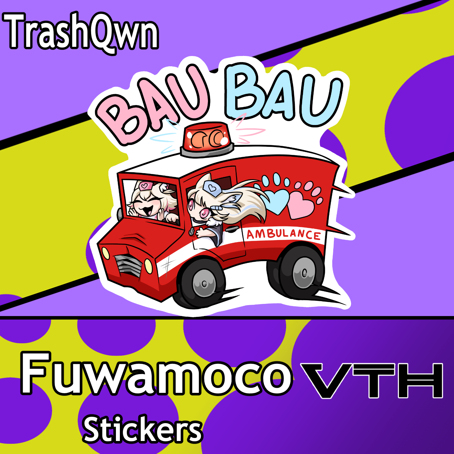 Fuwamoco TrashQwn sticker.png