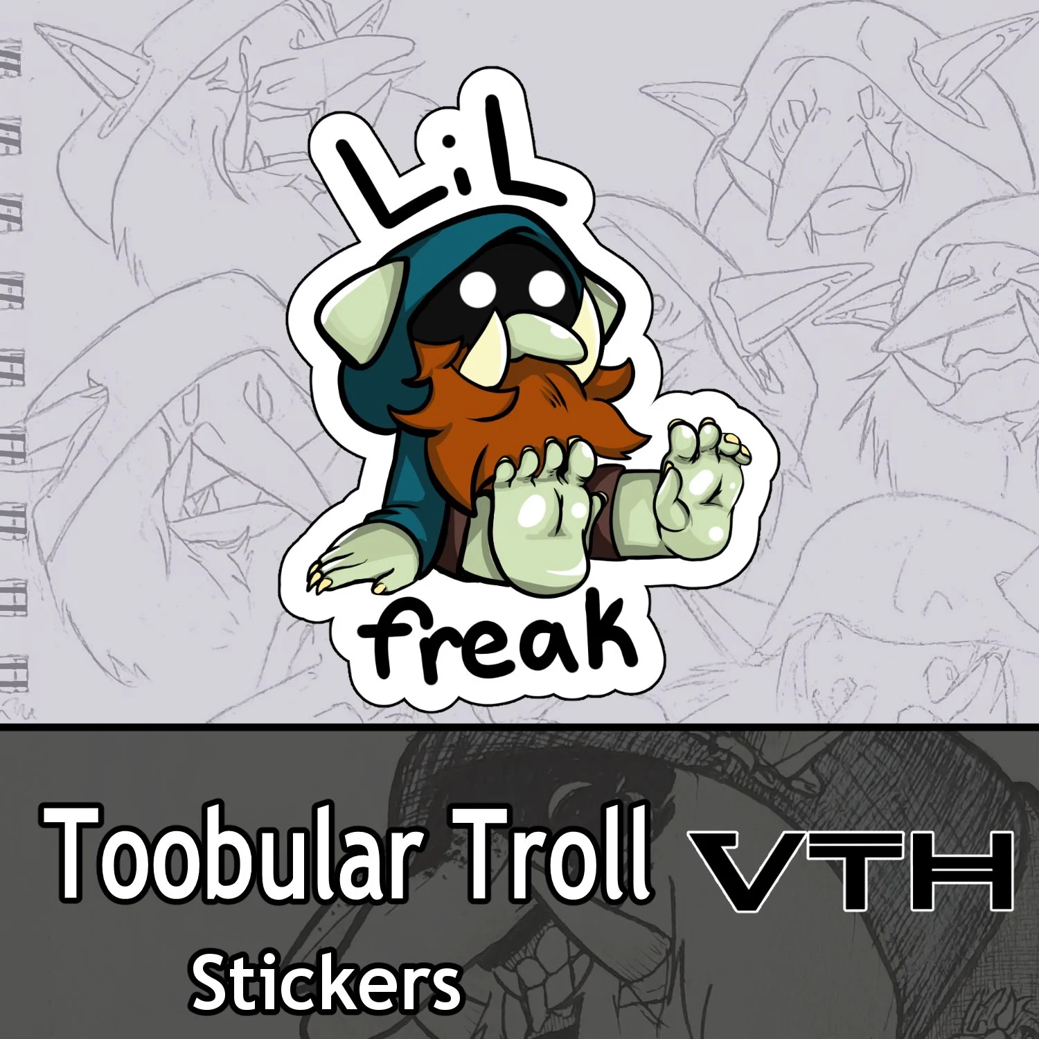 Toob lil freak sticker.jpg