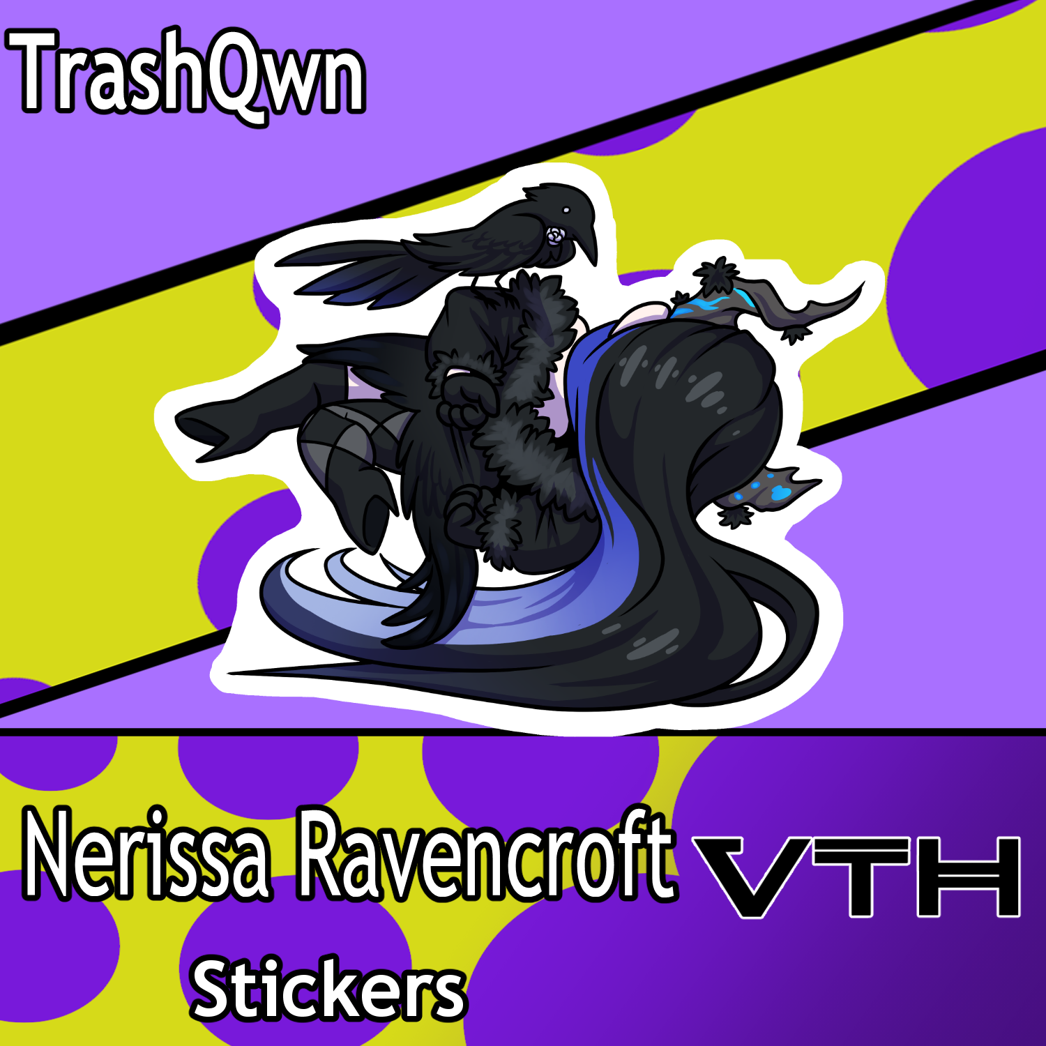 Nerissa Ravencroft TrashQwn sticker.png
