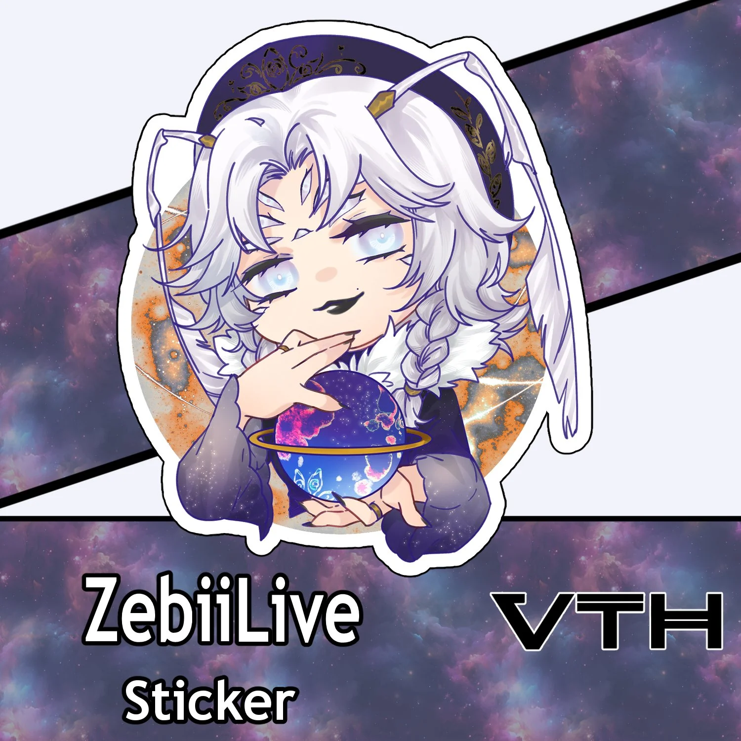 ZebiiLive Za Worldo Sticker