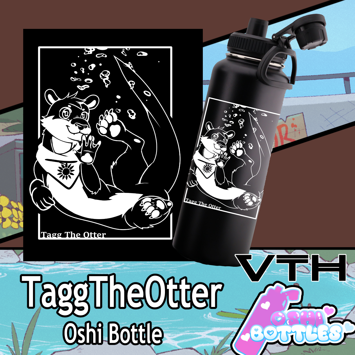 Tagg The Otter Oshi Bottle