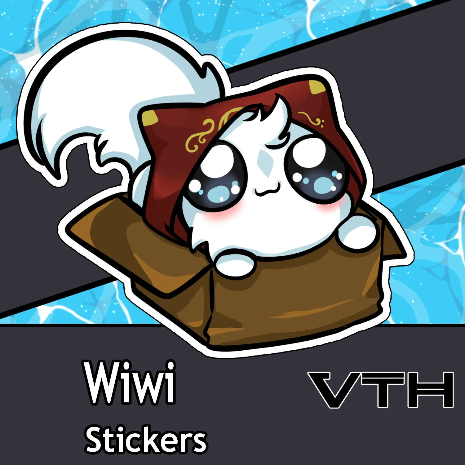 Wiwi Kitty Sticker