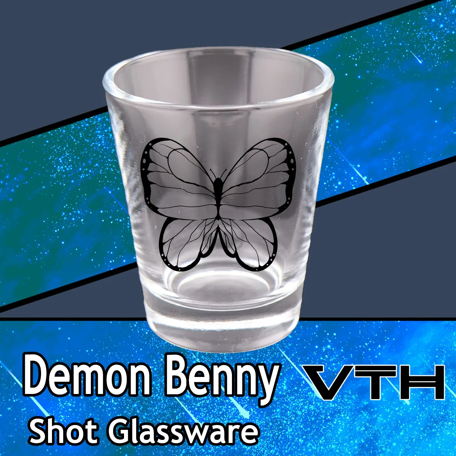 Demon Benny Butterfly Shot Glass