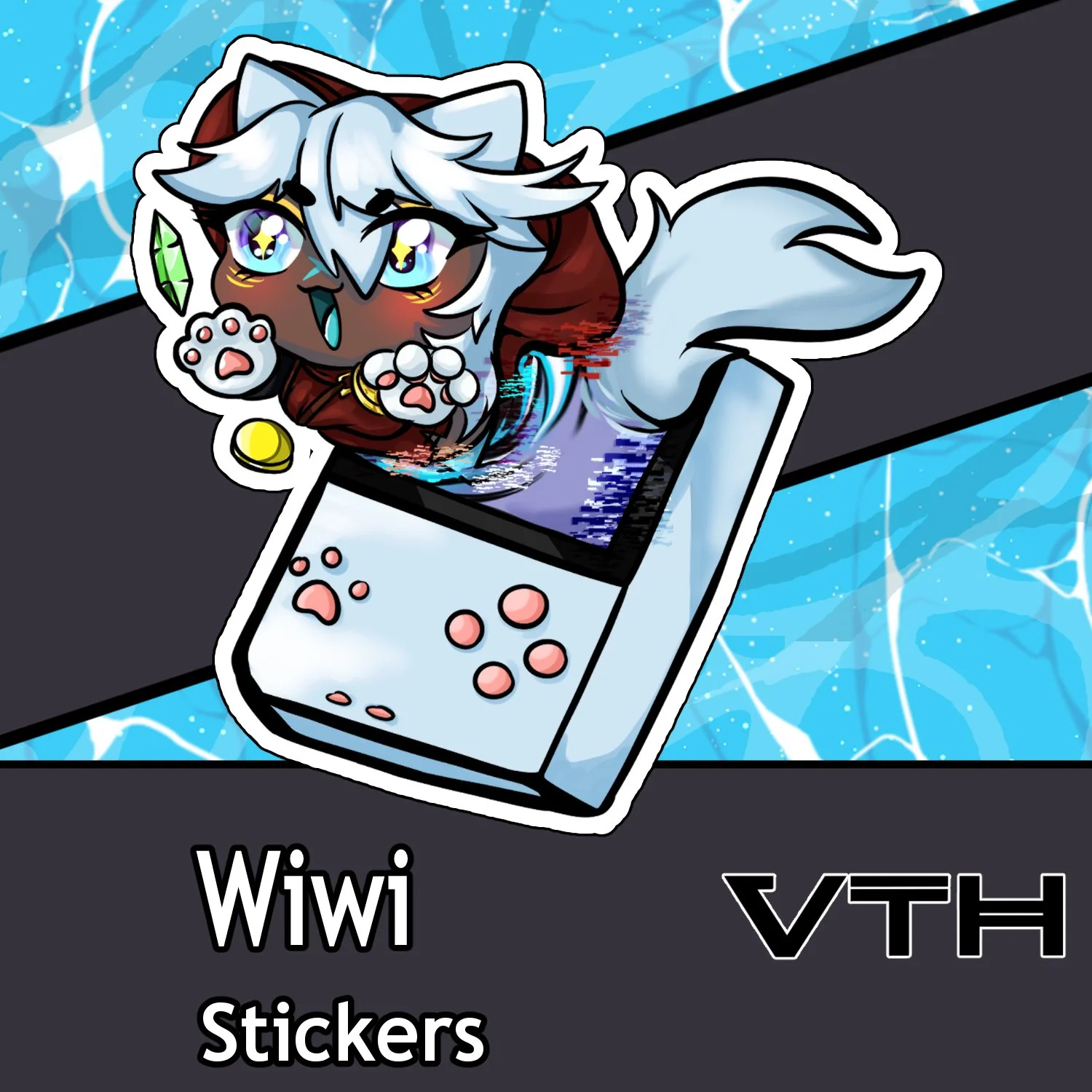 Gamer Girl Wiwi  Sticker