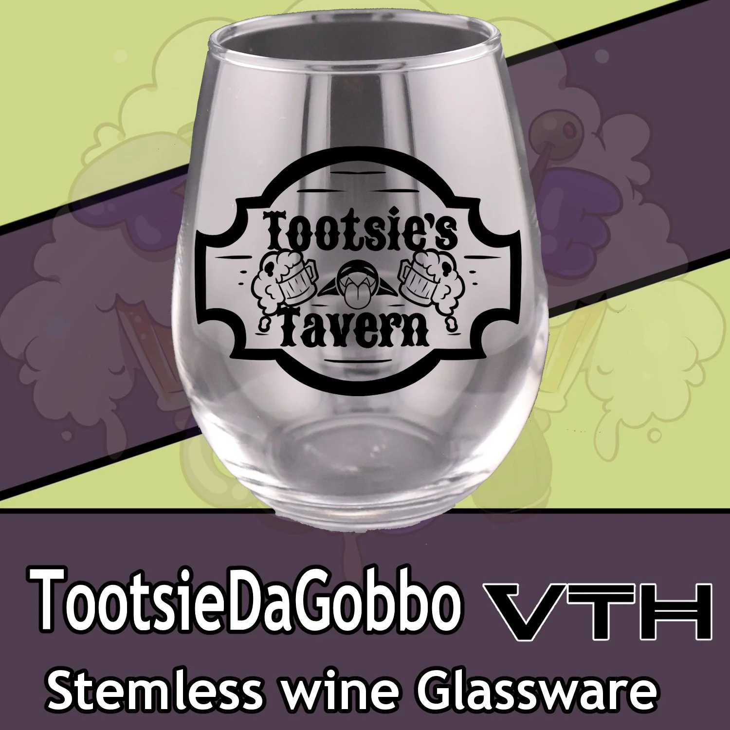Tootie the gobbo tootsie's tavern stemless wine B.jpg