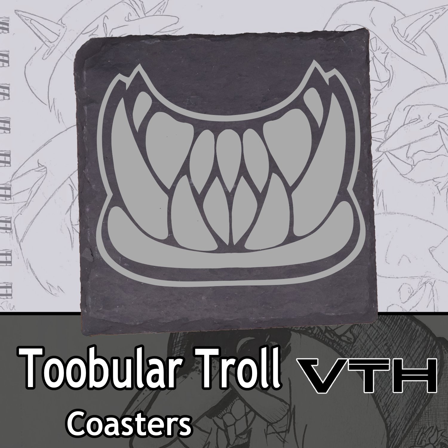 Toobular Troll Teeth Coaster