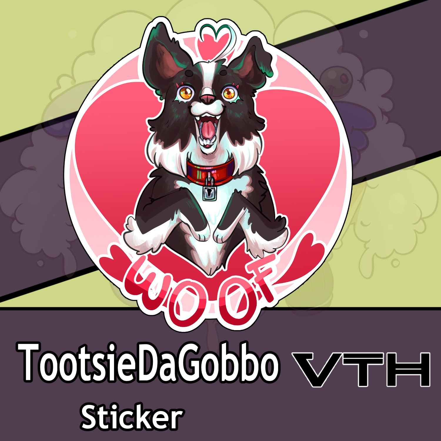 Tootsie Da Gobbo Border Collie Sticker