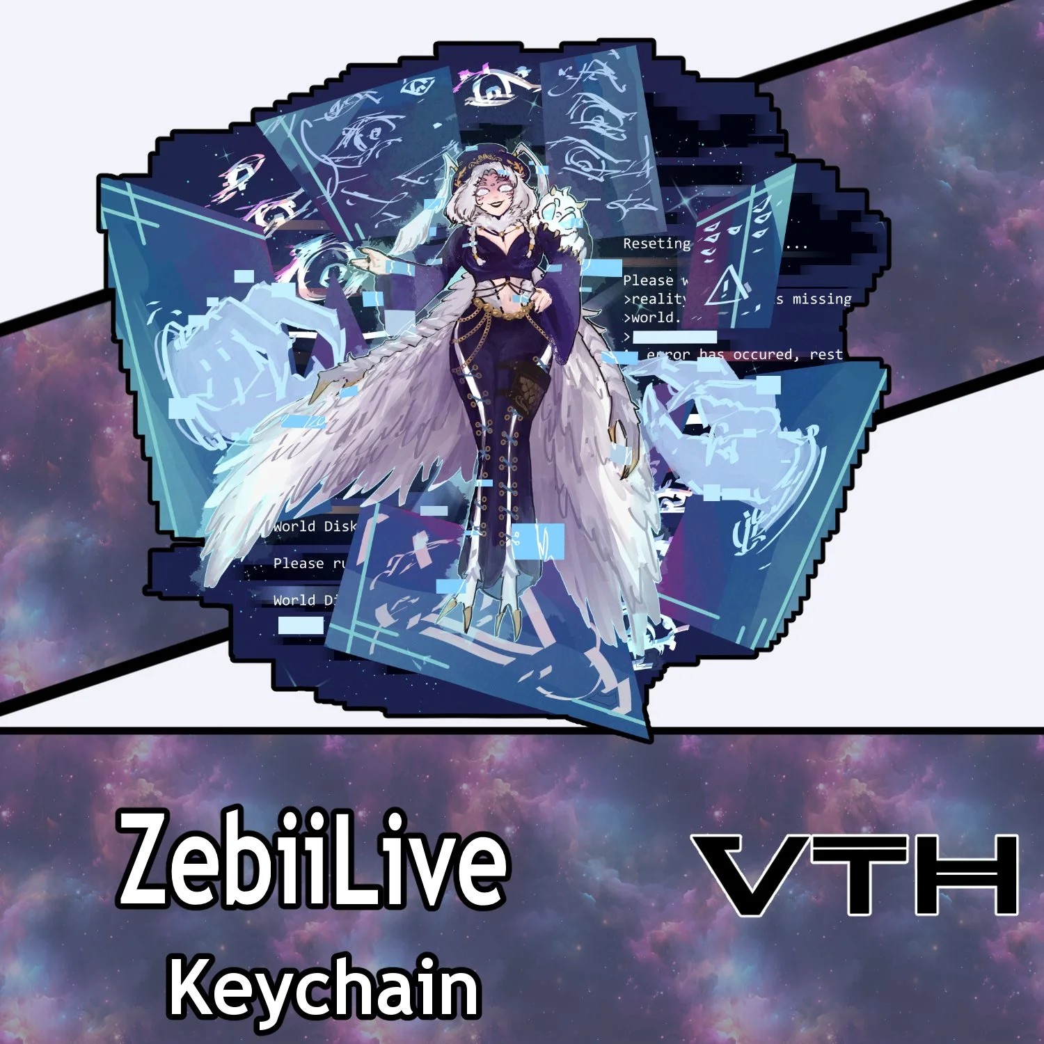 ZebiiLive Domain Expansion Keychain