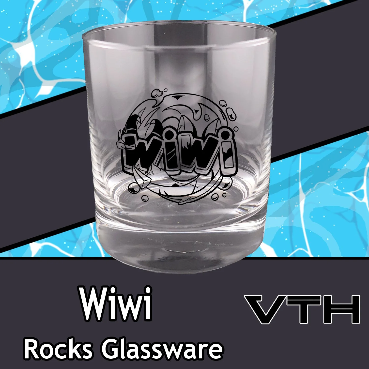 Wiwi Logo Rock Glass