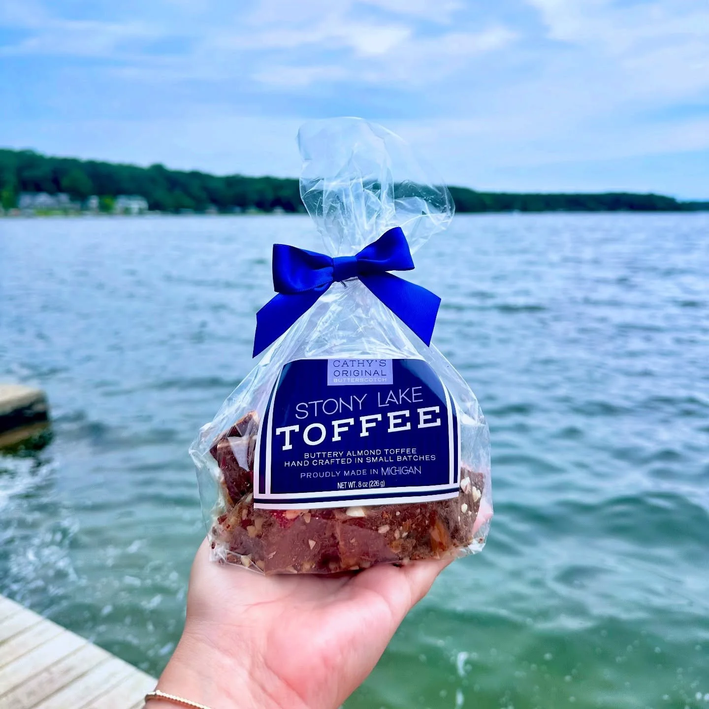 Can’t believe it’s already August! ☀️ Soaking up every bit of lake life—don’t forget to pick up some Stony Lake Toffee online for your summer sweet fix!