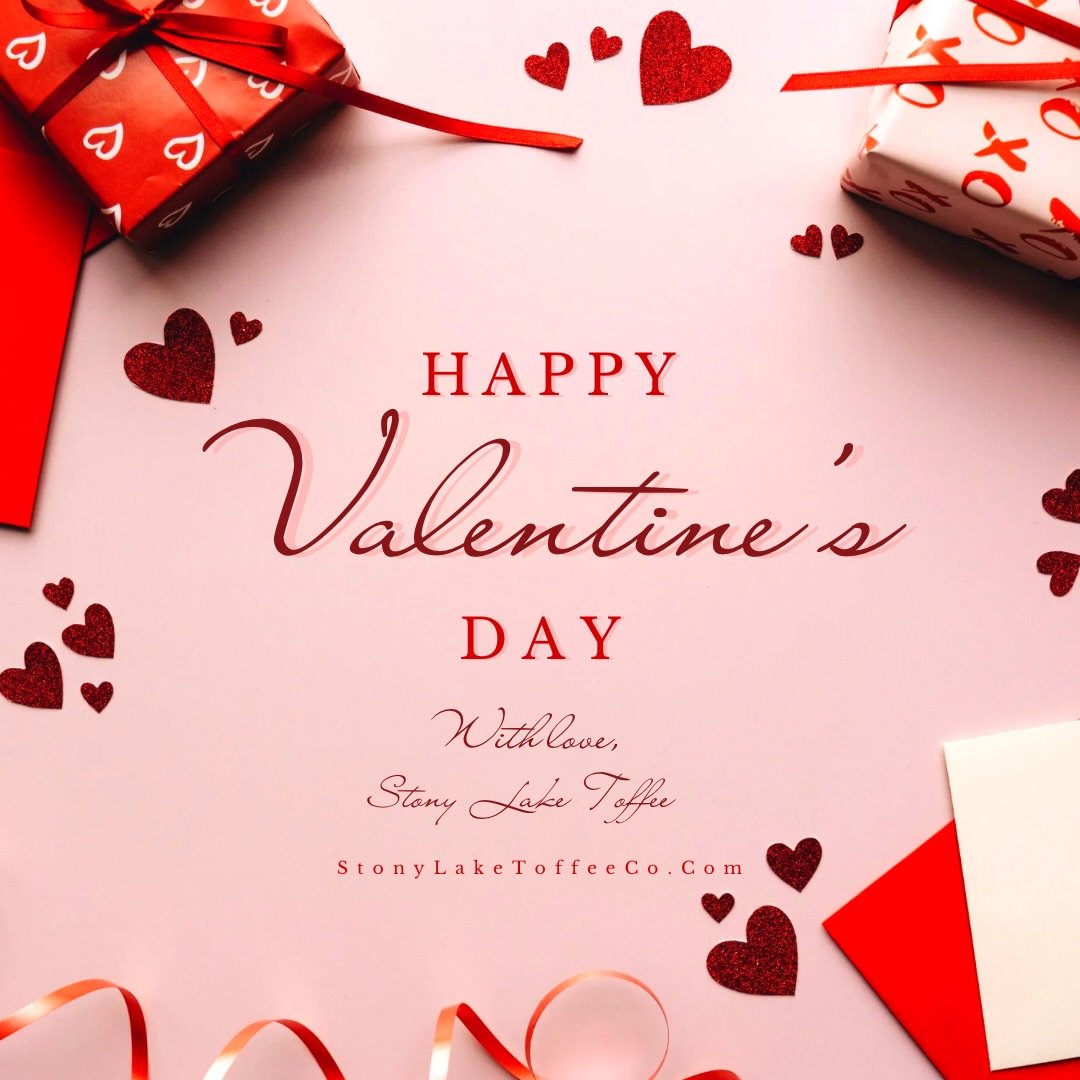 Happy Valentine&rsquo;s Day from our family to yours❤️
Thank you for supporting local and choosing Stony Lake Toffee.

#StonyLakeToffee
#ValentinesDay
#MichiganMade
#ShopLocalMichigan
#SweetestGift