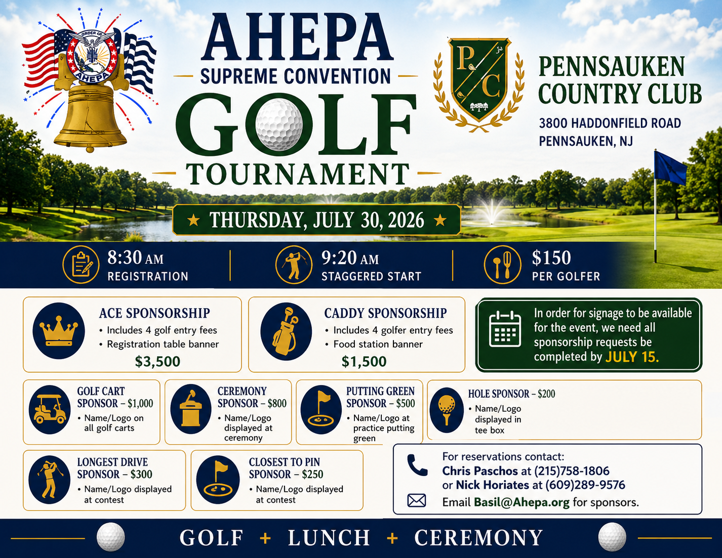 AHEPA Supreme Convention Golf Tournament