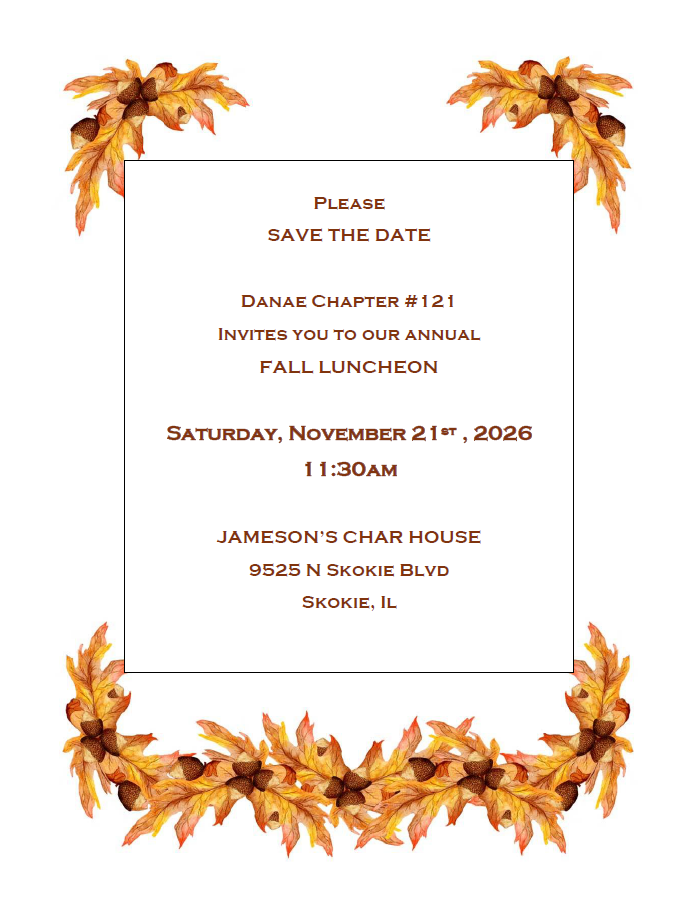 DANAE #121: Fall Luncheon